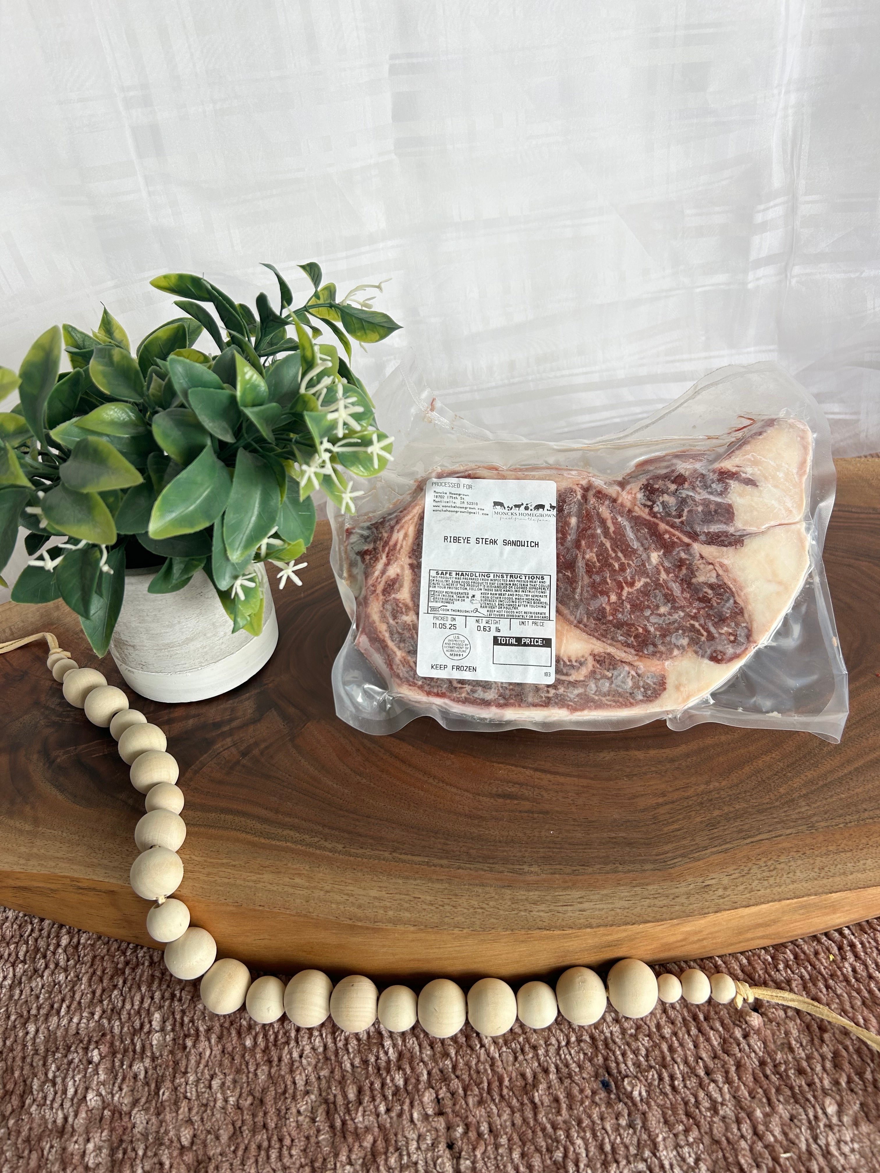 Beef Ribeye Steak Sandwich