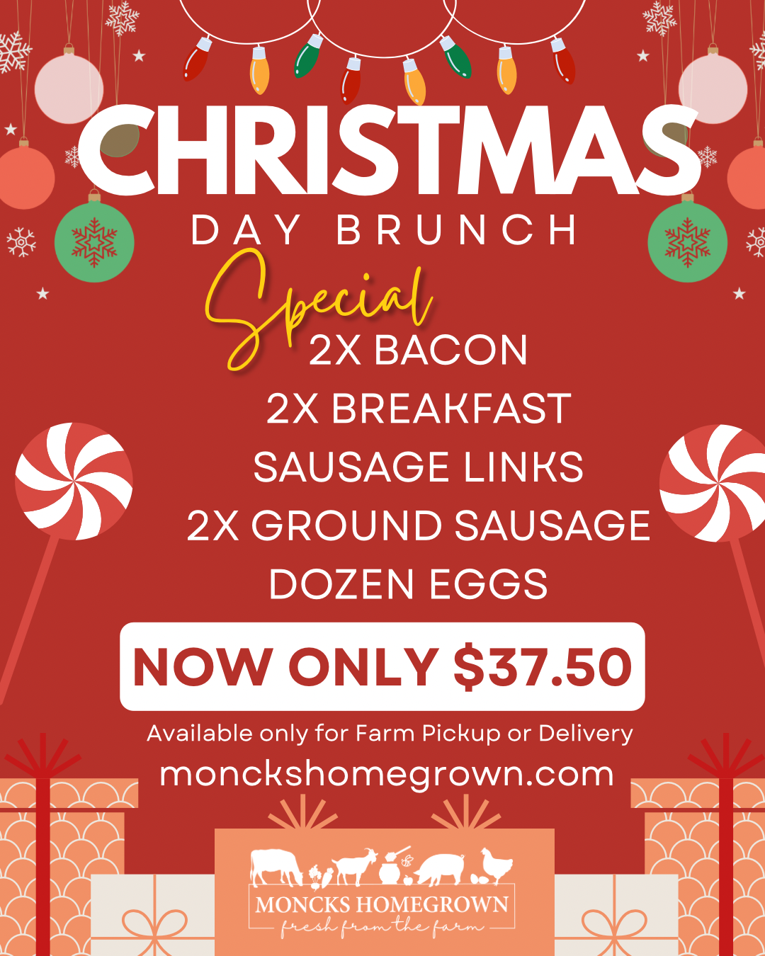 Christmas Day Brunch Special